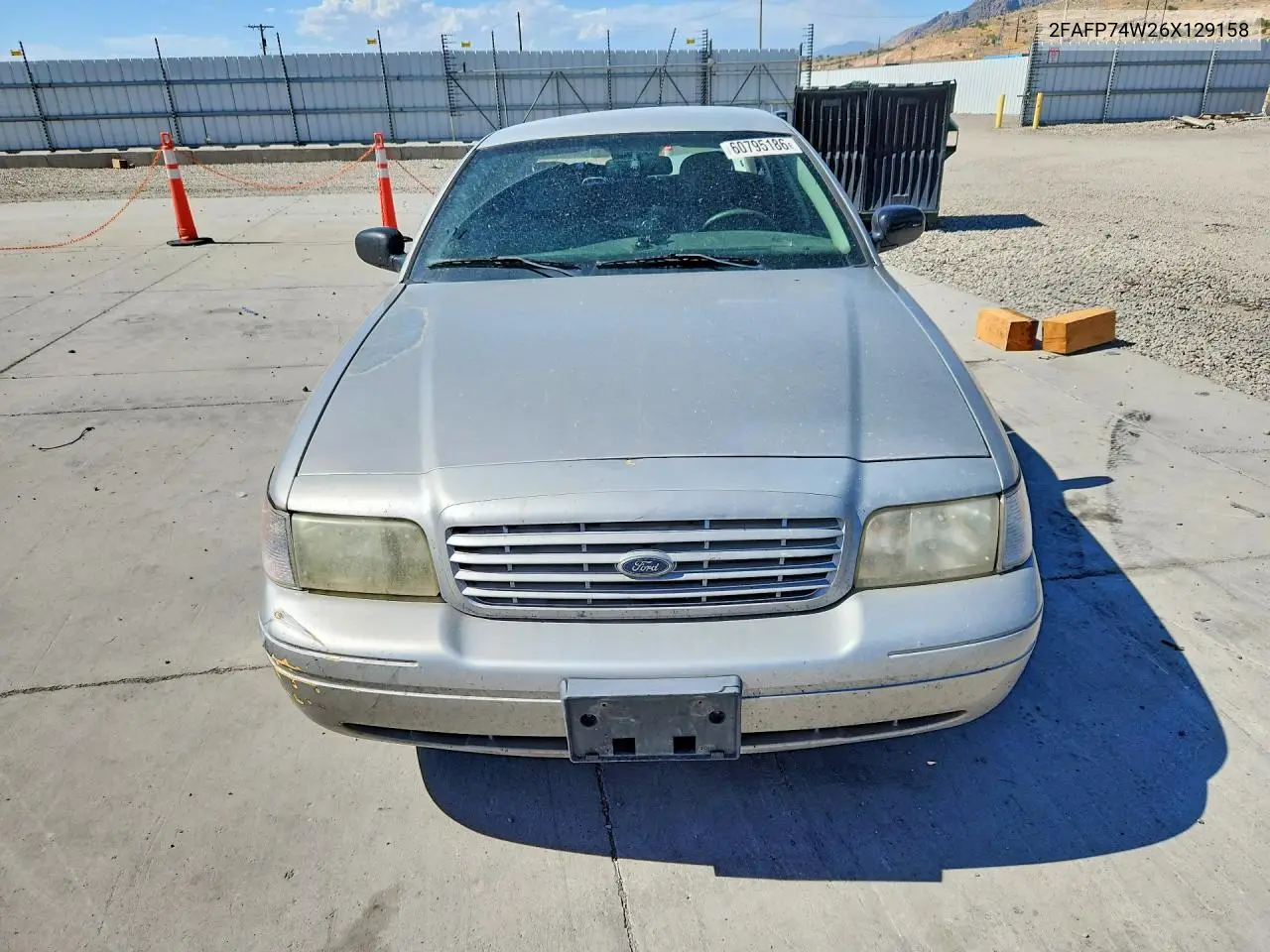 2006 Ford Crown Victoria Lx VIN: 2FAFP74W26X129158 Lot: 60795186