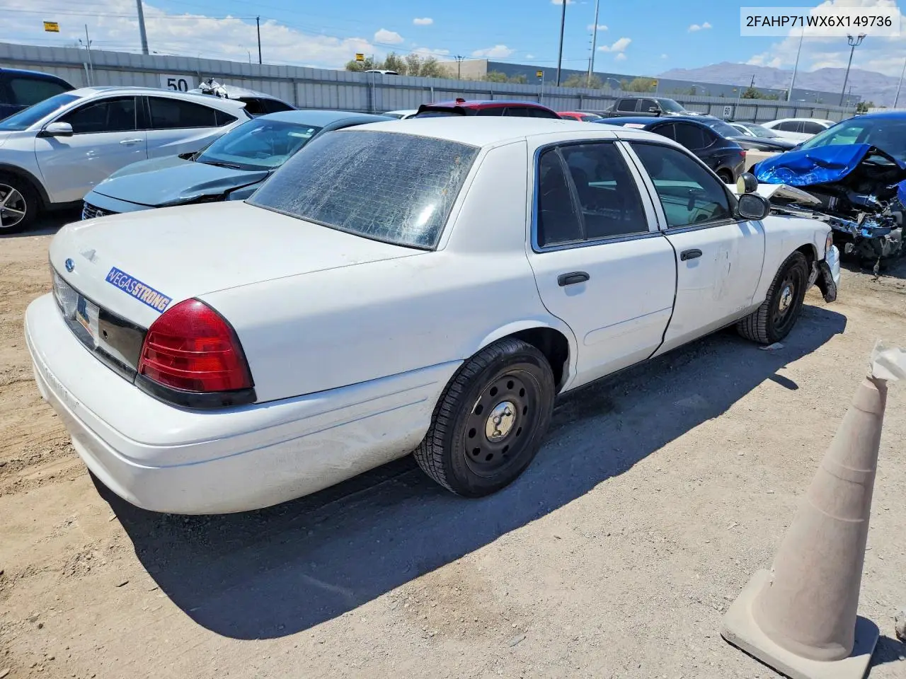 2006 Ford Crown Vict VIN: 2FAHP71WX6X149736 Lot: 61557446