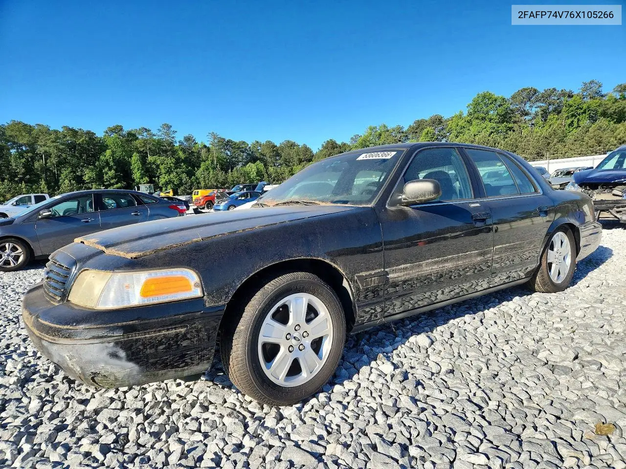 2007 Ford Crown Victoria VIN: 2FAFP74V76X105266 Lot: 53606366