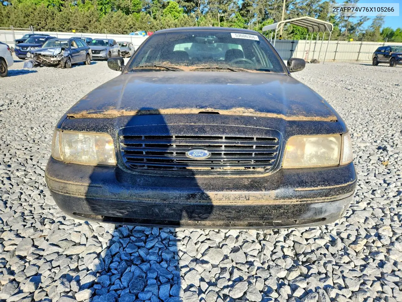 2007 Ford Crown Victoria VIN: 2FAFP74V76X105266 Lot: 53606366