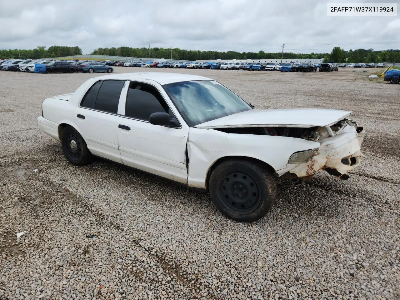 2007 Ford Crown Vic VIN: 2FAFP71W37X119924 Lot: 58295116
