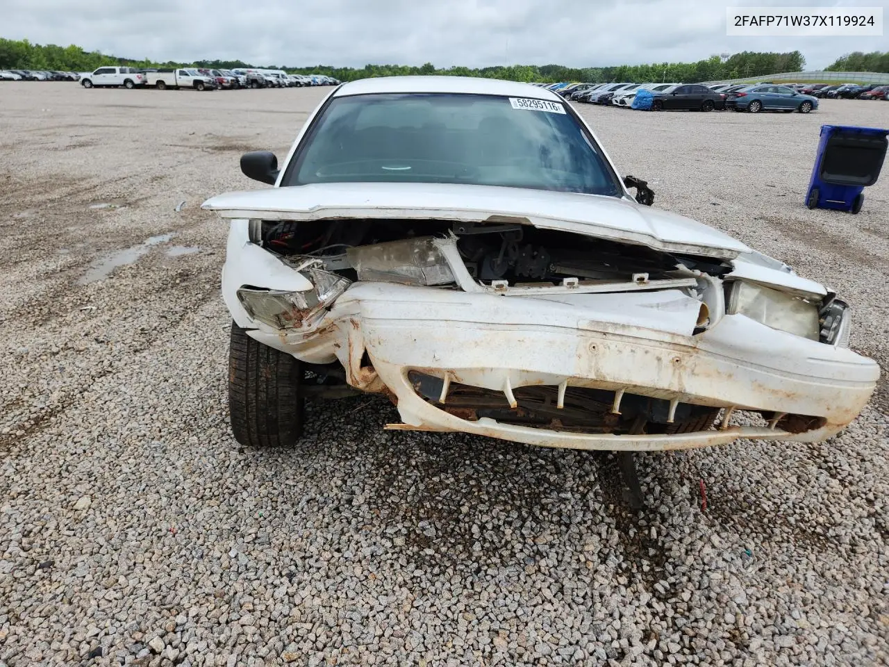 2007 Ford Crown Vic VIN: 2FAFP71W37X119924 Lot: 58295116