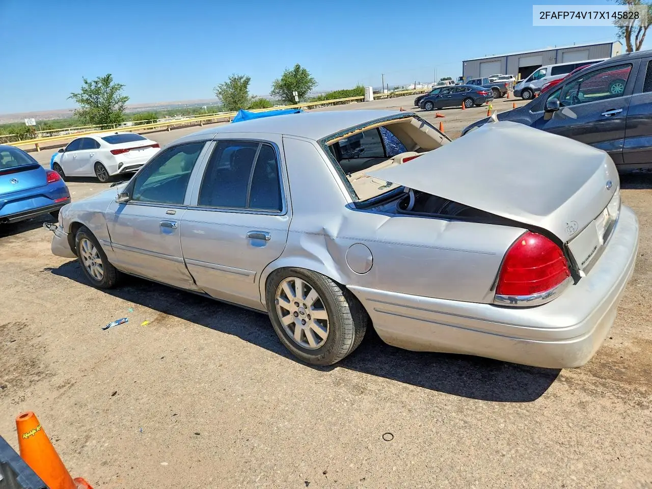2007 Ford Crown Victoria Lx VIN: 2FAFP74V17X145828 Lot: 60793936