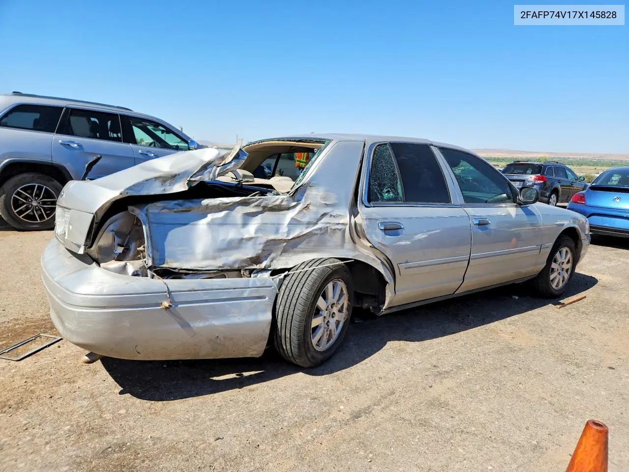 2007 Ford Crown Victoria Lx VIN: 2FAFP74V17X145828 Lot: 60793936