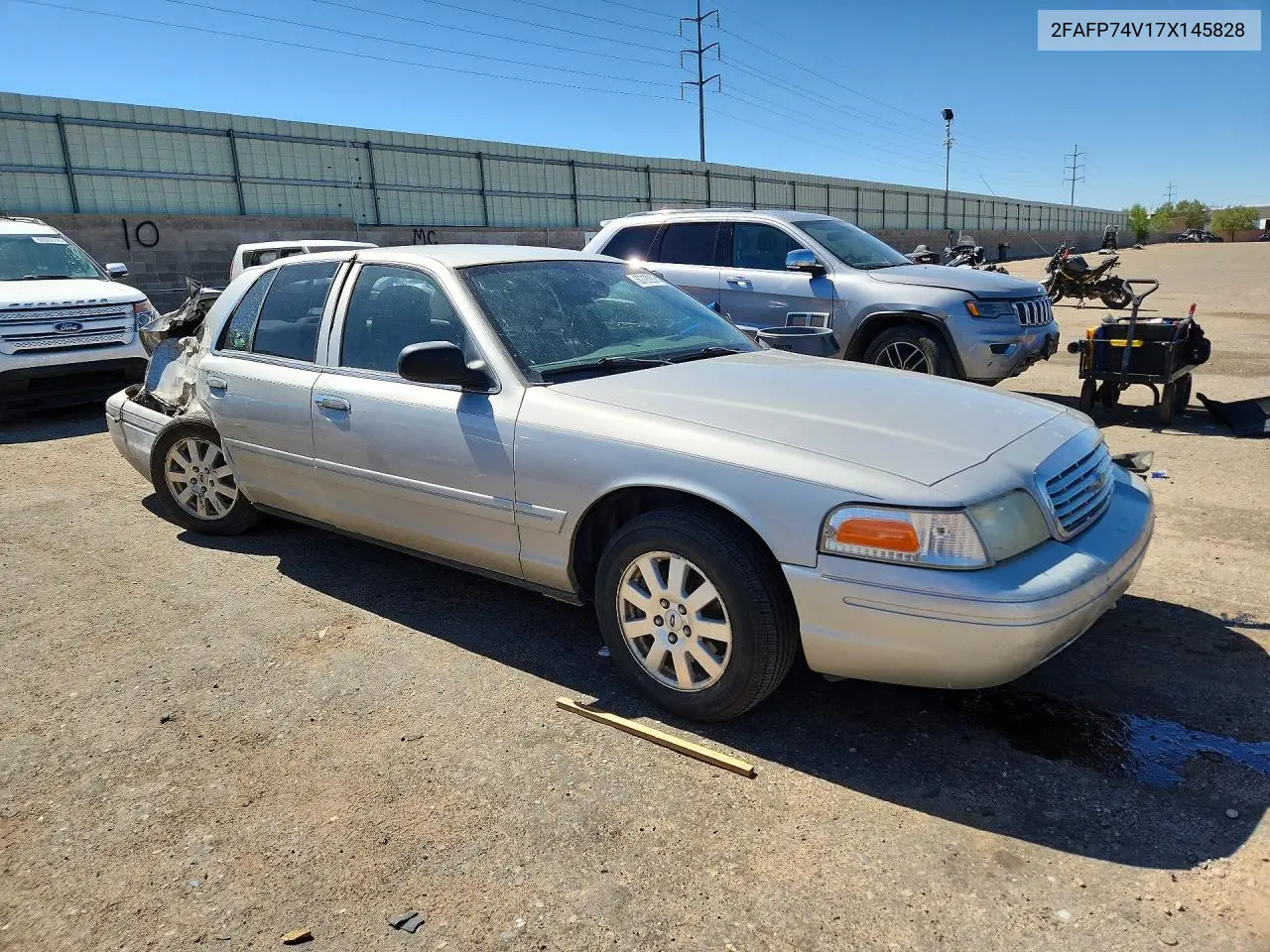 2007 Ford Crown Victoria Lx VIN: 2FAFP74V17X145828 Lot: 60793936