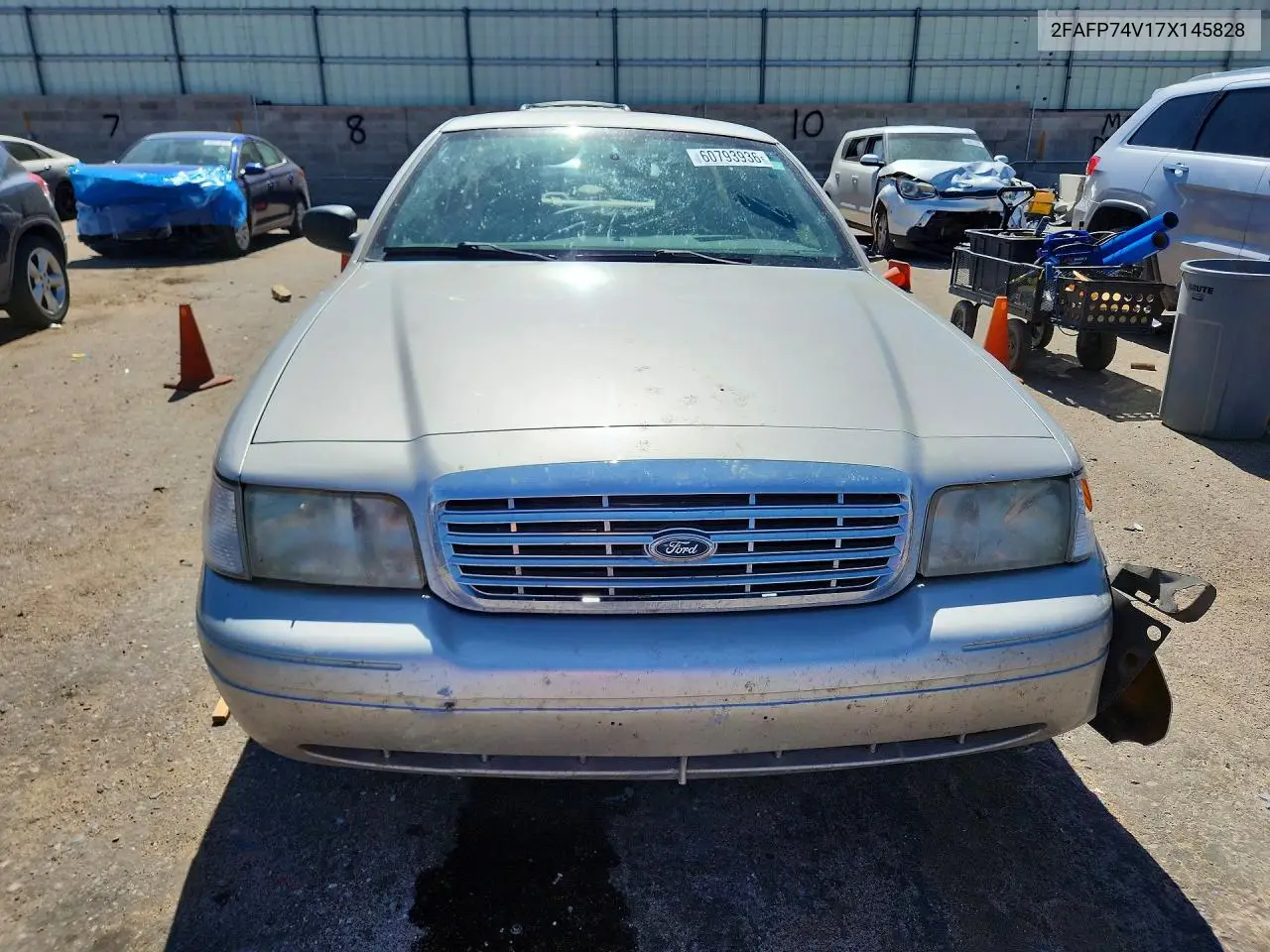 2007 Ford Crown Victoria Lx VIN: 2FAFP74V17X145828 Lot: 60793936