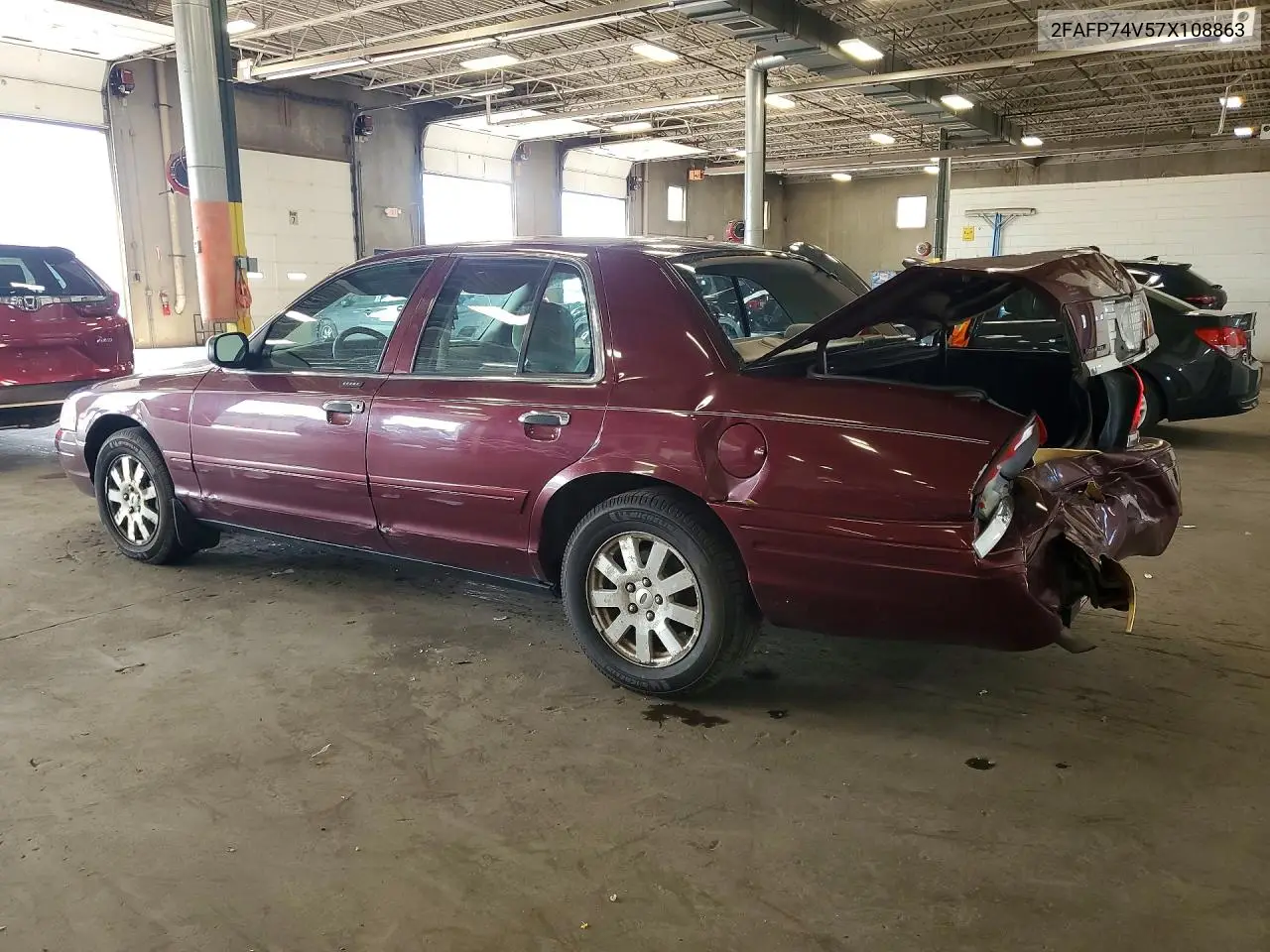 2007 Ford Crown Victoria Lx VIN: 2FAFP74V57X108863 Lot: 85986765