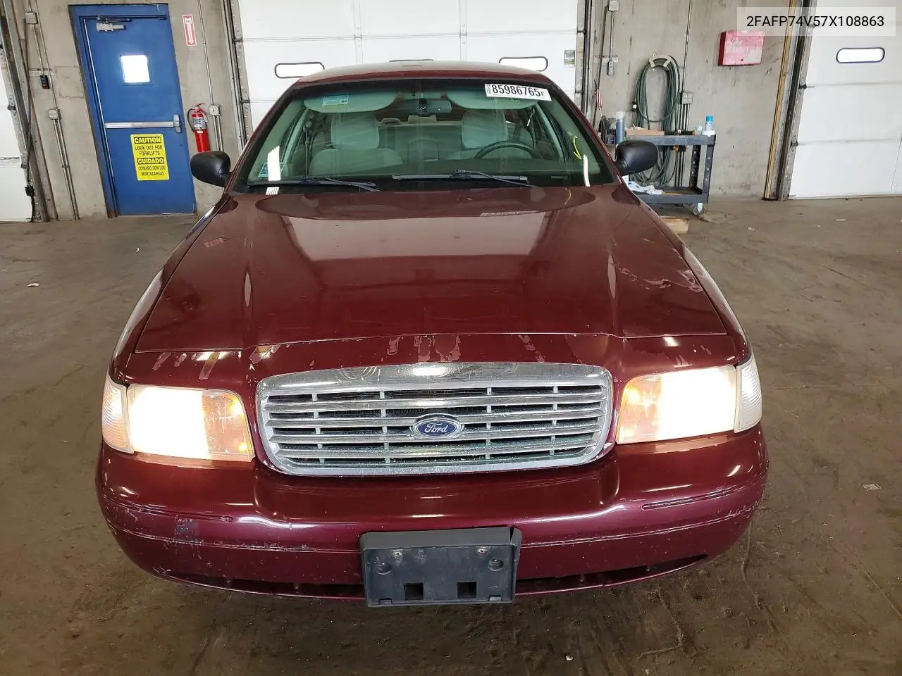 2007 Ford Crown Victoria Lx VIN: 2FAFP74V57X108863 Lot: 85986765