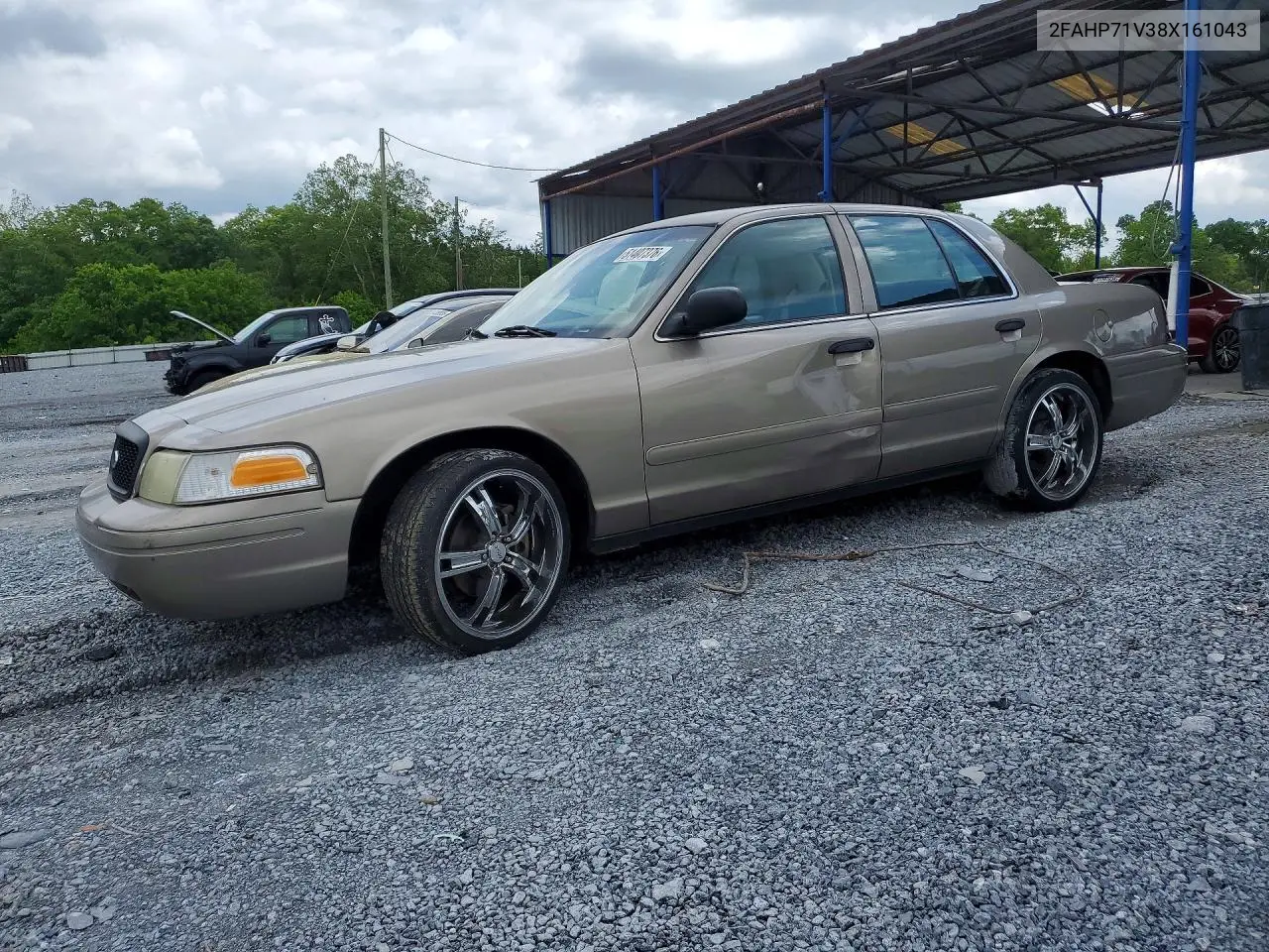 2008 Ford Crown Victoria Police Interceptor VIN: 2FAHP71V38X161043 Lot: 51407376
