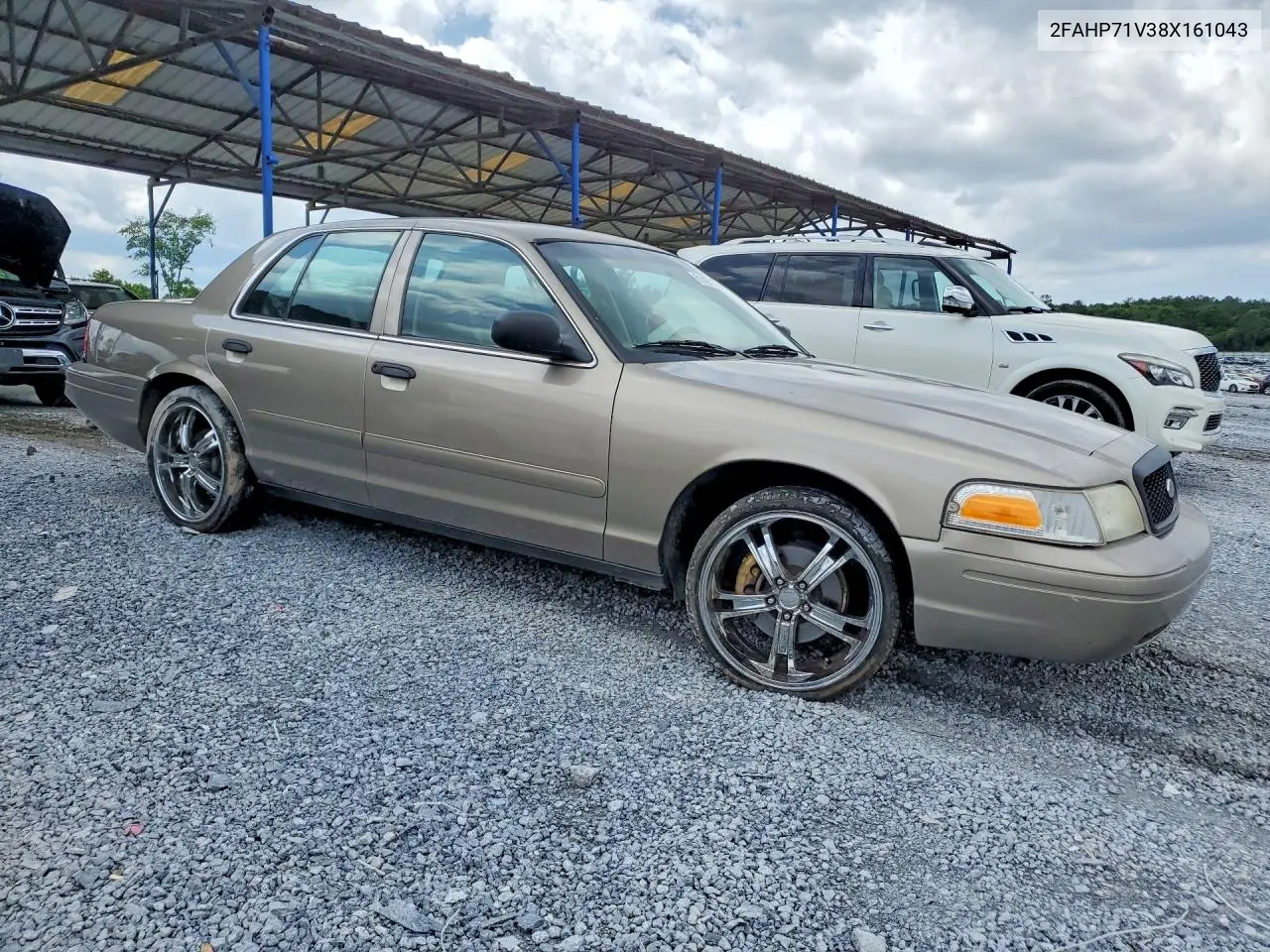 2008 Ford Crown Victoria Police Interceptor VIN: 2FAHP71V38X161043 Lot: 51407376