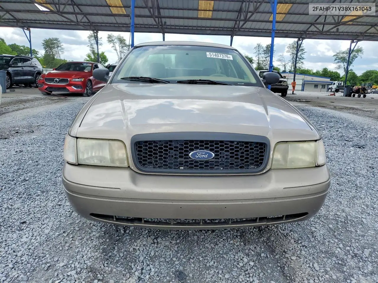 2008 Ford Crown Victoria Police Interceptor VIN: 2FAHP71V38X161043 Lot: 51407376