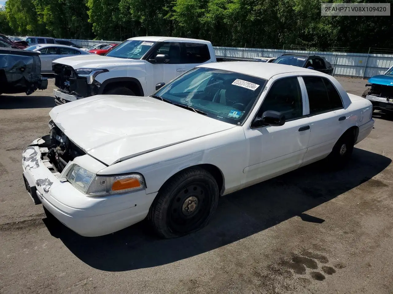 2008 Ford Crown Victoria Police Interceptor VIN: 2FAHP71V08X109420 Lot: 55242656