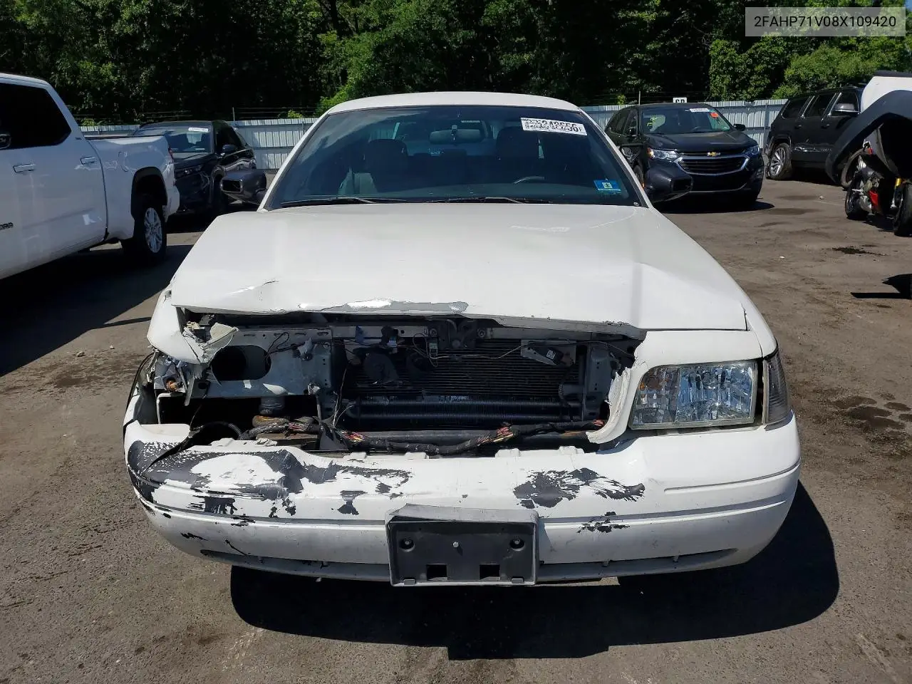 2008 Ford Crown Victoria Police Interceptor VIN: 2FAHP71V08X109420 Lot: 55242656