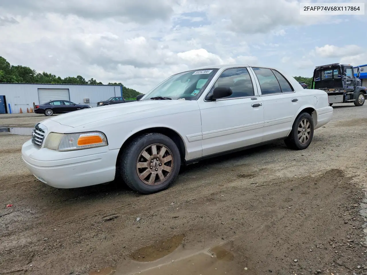2008 Ford Crown Victoria Lx VIN: 2FAFP74V68X117864 Lot: 58262366
