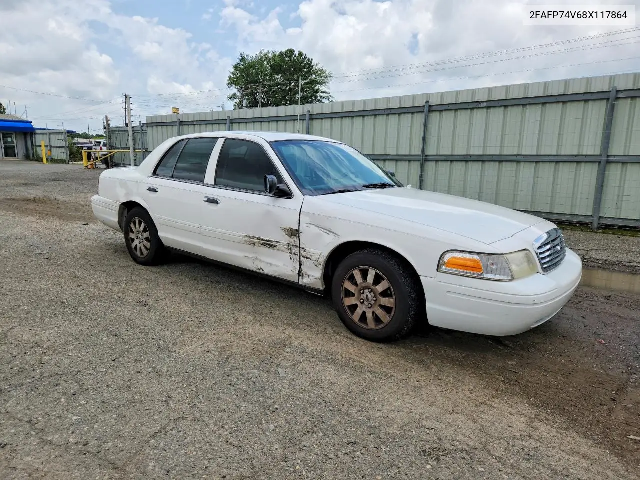 2008 Ford Crown Victoria Lx VIN: 2FAFP74V68X117864 Lot: 58262366