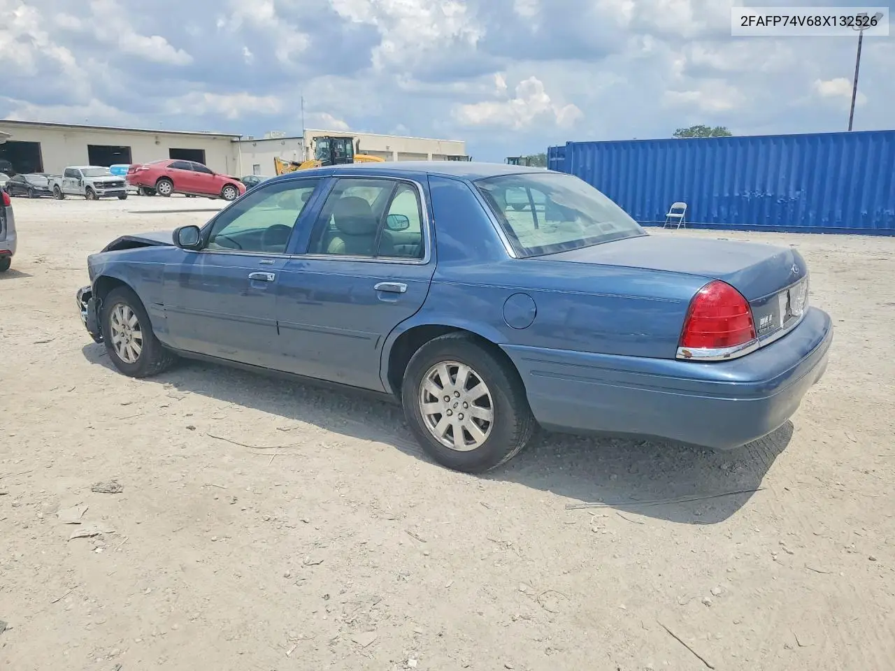 2008 Ford Crown Victoria Lx VIN: 2FAFP74V68X132526 Lot: 61383196