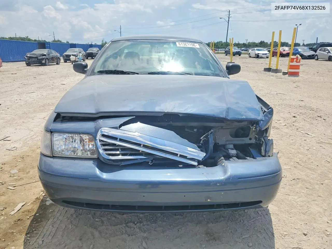 2008 Ford Crown Victoria Lx VIN: 2FAFP74V68X132526 Lot: 61383196