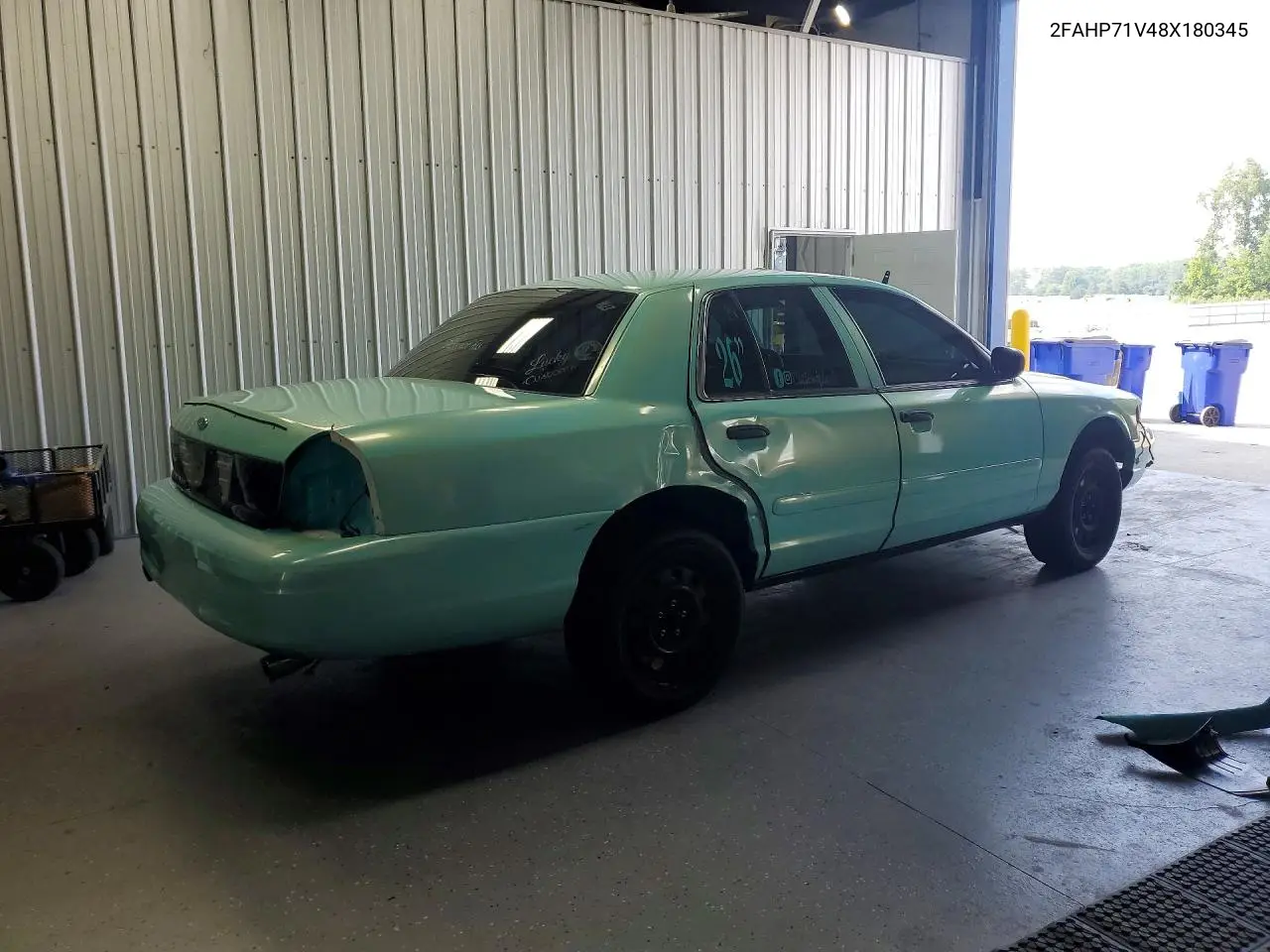 2008 Ford Crown Victoria Police Interceptor VIN: 2FAHP71V48X180345 Lot: 61664906