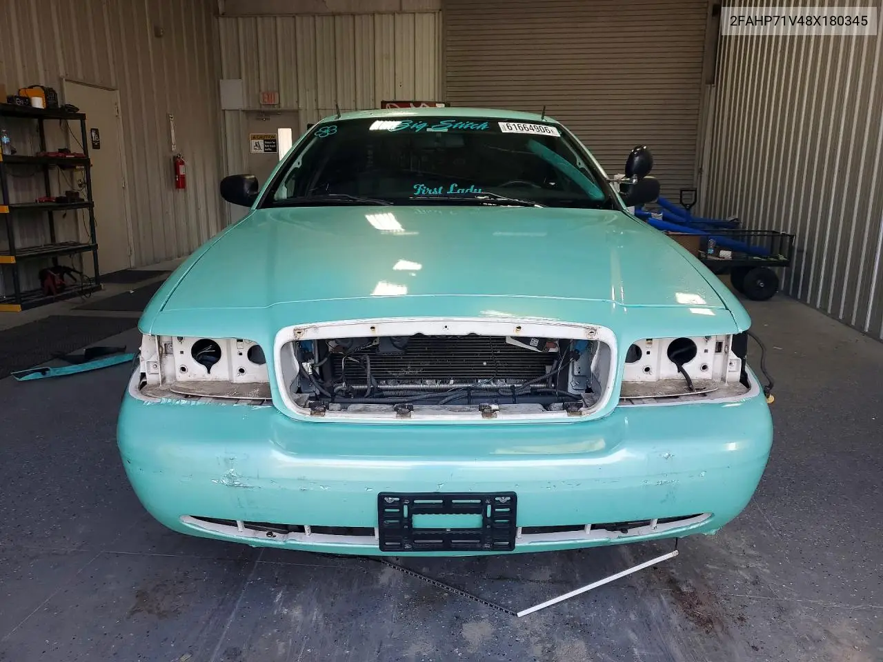2008 Ford Crown Victoria Police Interceptor VIN: 2FAHP71V48X180345 Lot: 61664906