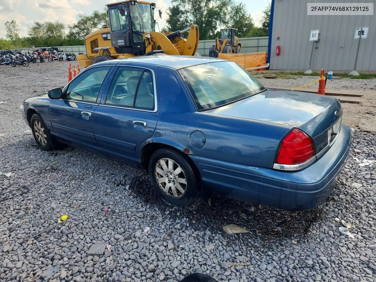 2008 Ford Crown Victoria Lx VIN: 2FAFP74V68X129125 Lot: 61762436