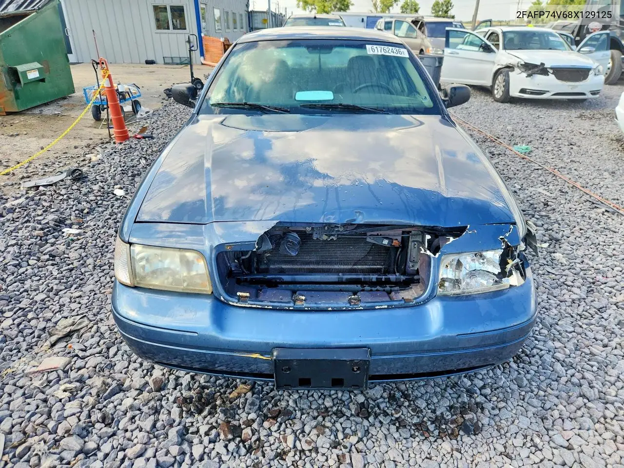 2008 Ford Crown Victoria Lx VIN: 2FAFP74V68X129125 Lot: 61762436