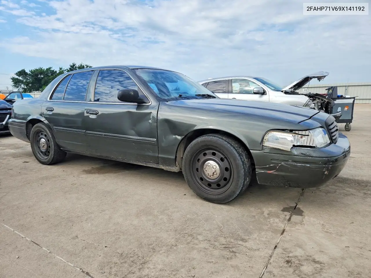 2009 Ford Crown Victoria Police Interceptor VIN: 2FAHP71V69X141192 Lot: 53397486