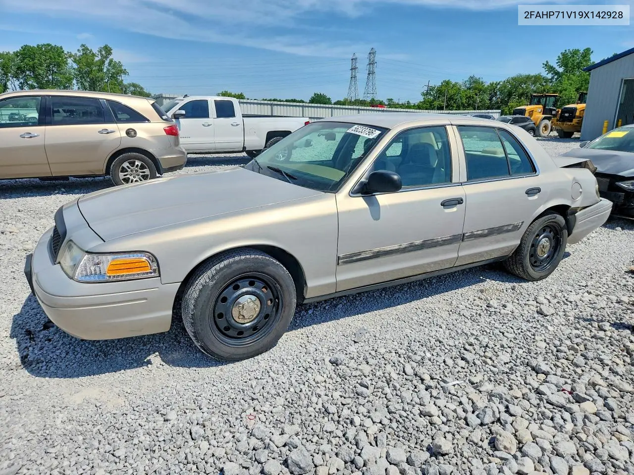 2009 Ford Crown Victoria Police Interceptor VIN: 2FAHP71V19X142928 Lot: 56233796