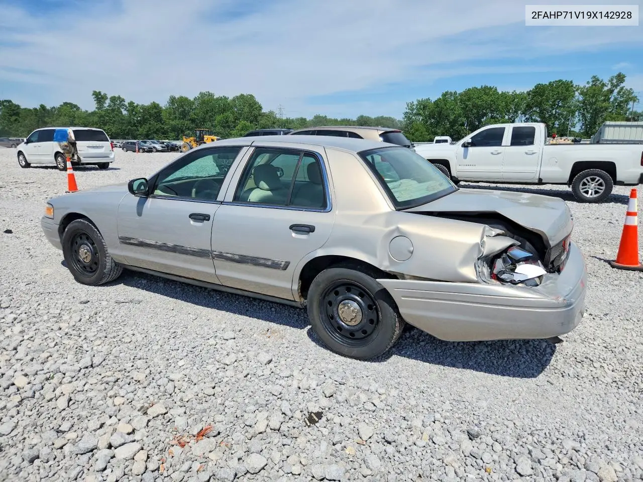 2009 Ford Crown Victoria Police Interceptor VIN: 2FAHP71V19X142928 Lot: 56233796