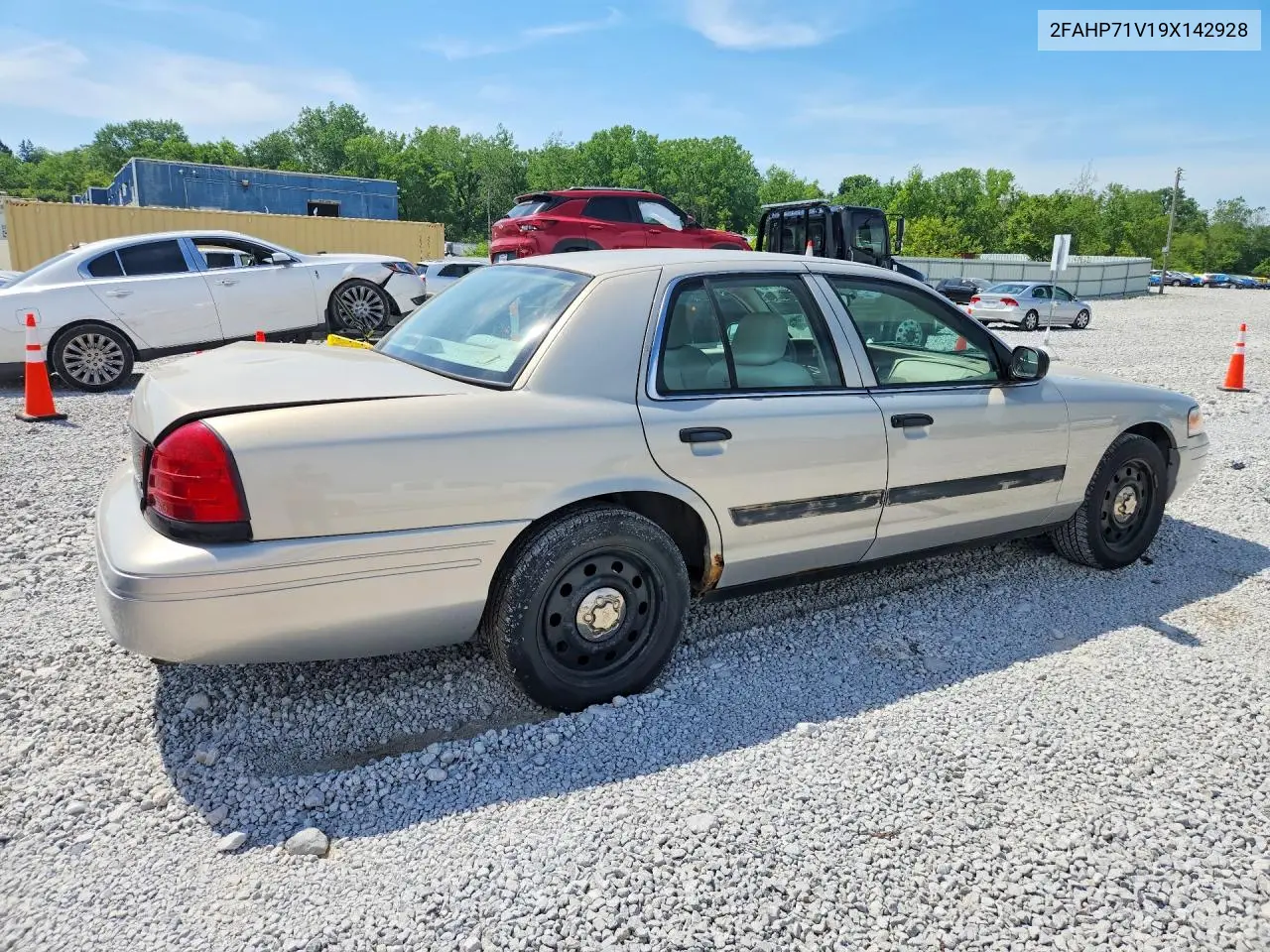 2009 Ford Crown Victoria Police Interceptor VIN: 2FAHP71V19X142928 Lot: 56233796