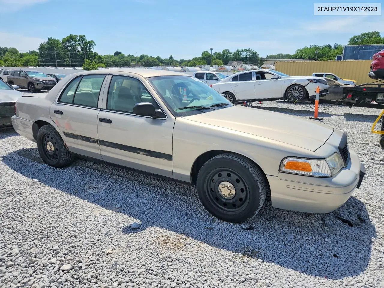 2009 Ford Crown Victoria Police Interceptor VIN: 2FAHP71V19X142928 Lot: 56233796