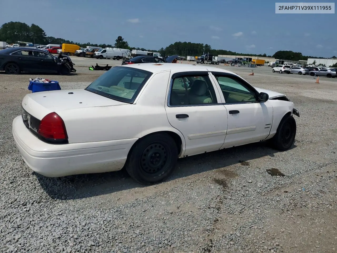 2009 Ford Crown Victoria Police Interceptor VIN: 2FAHP71V39X111955 Lot: 56513716