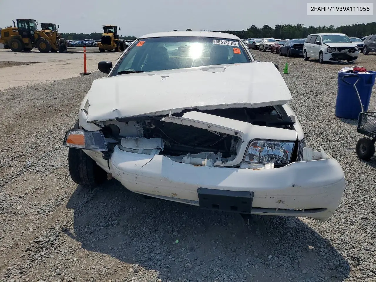 2009 Ford Crown Victoria Police Interceptor VIN: 2FAHP71V39X111955 Lot: 56513716