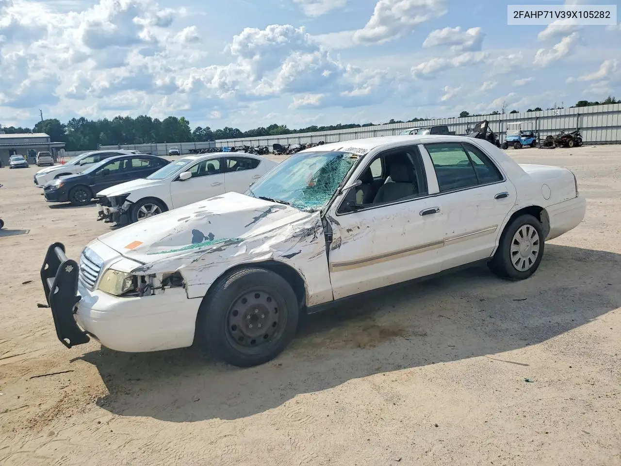 2009 Ford Crown Victoria Police Interceptor VIN: 2FAHP71V39X105282 Lot: 58817326