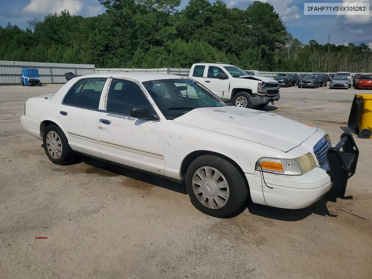 2009 Ford Crown Victoria Police Interceptor VIN: 2FAHP71V39X105282 Lot: 58817326