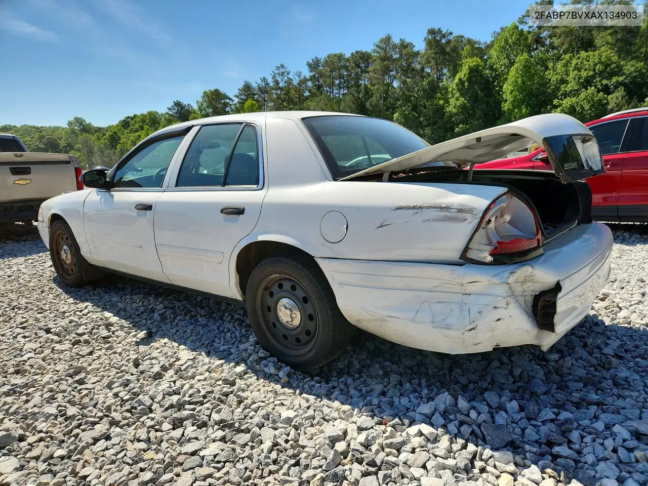 2010 Ford Crown Victoria Police Interceptor VIN: 2FABP7BVXAX134903 Lot: 52199006