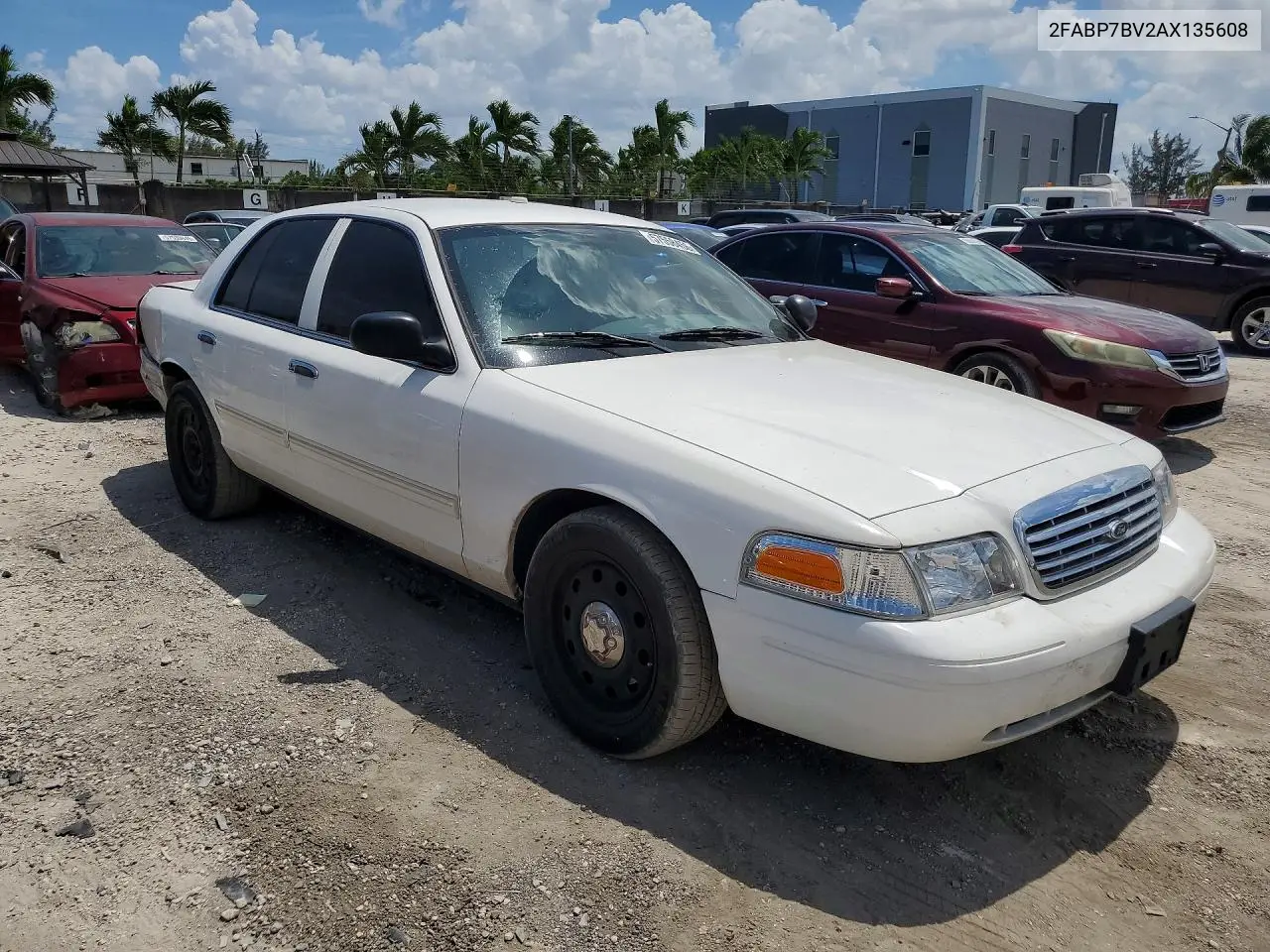 2010 Ford Crown Victoria Police Interceptor VIN: 2FABP7BV2AX135608 Lot: 57558456