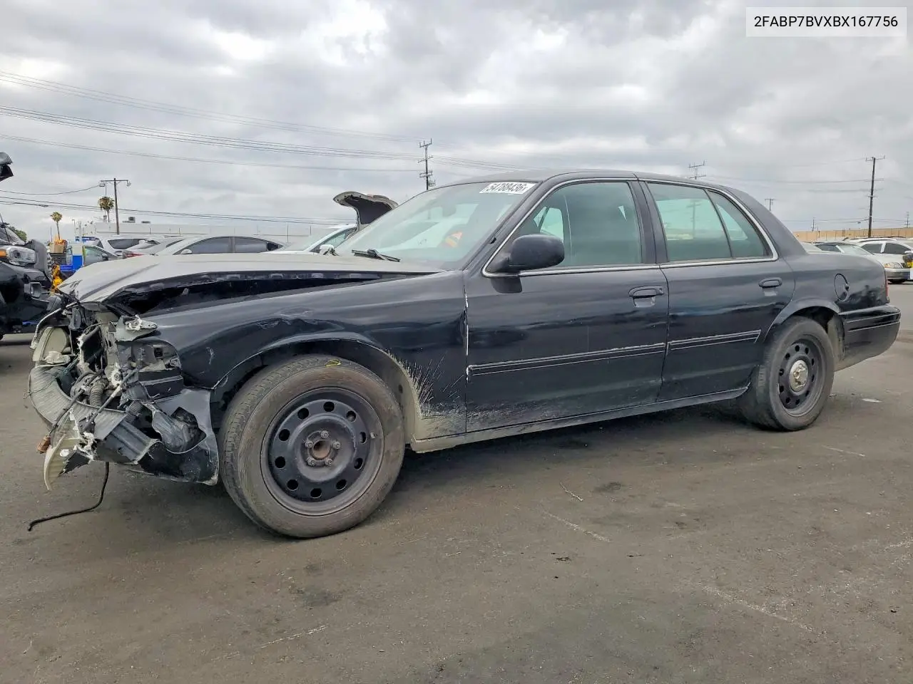 2011 Ford Crown Victoria Police Interceptor VIN: 2FABP7BVXBX167756 Lot: 54788436