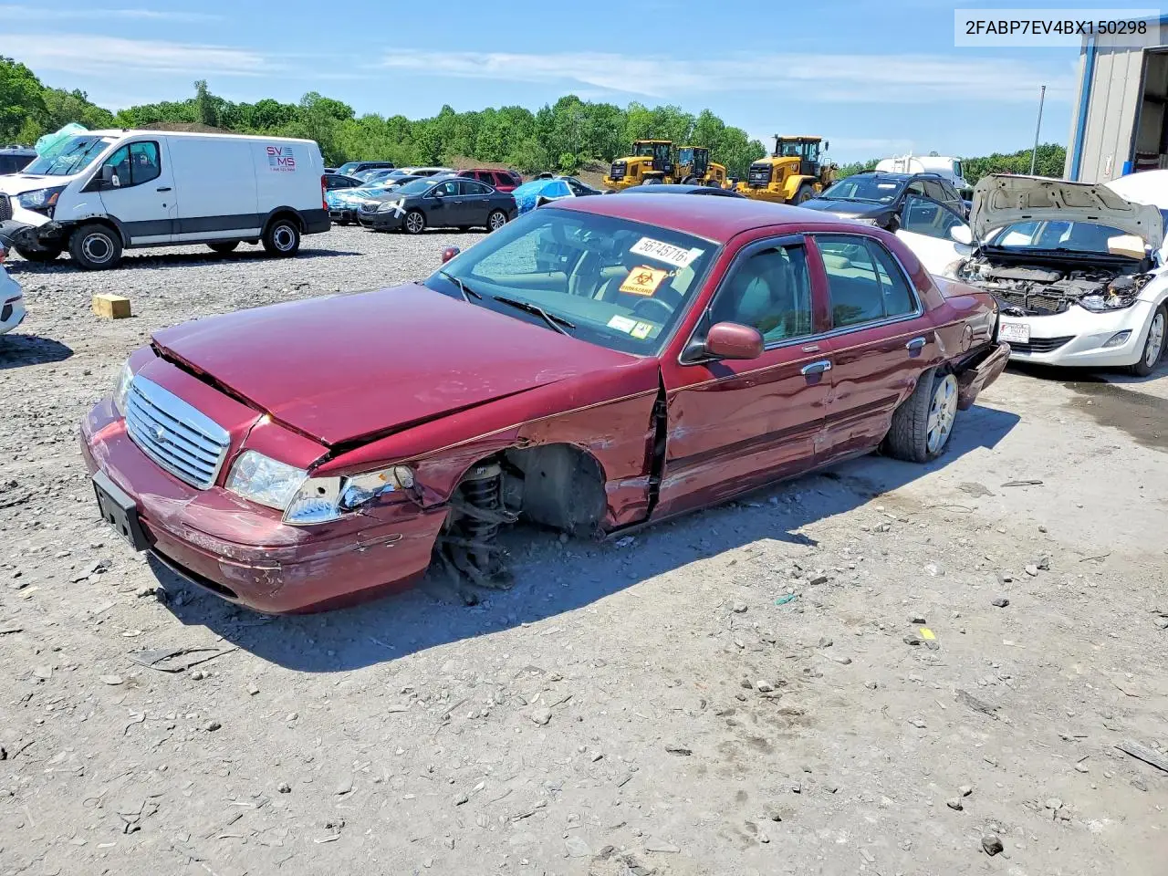 2011 Ford Crown Victoria Lx VIN: 2FABP7EV4BX150298 Lot: 56745716