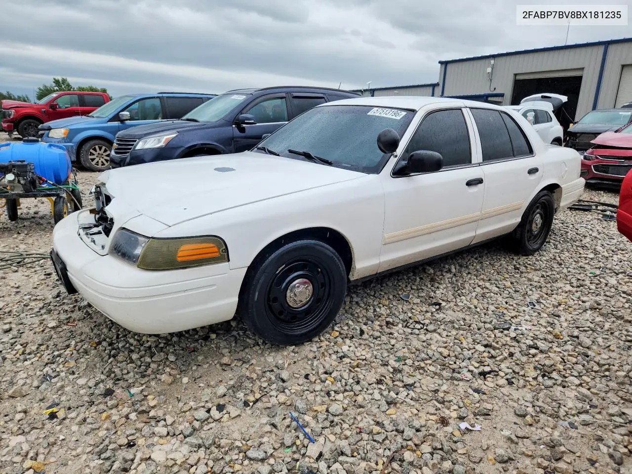 2011 Ford Crown Victoria Police Interceptor VIN: 2FABP7BV8BX181235 Lot: 57513196