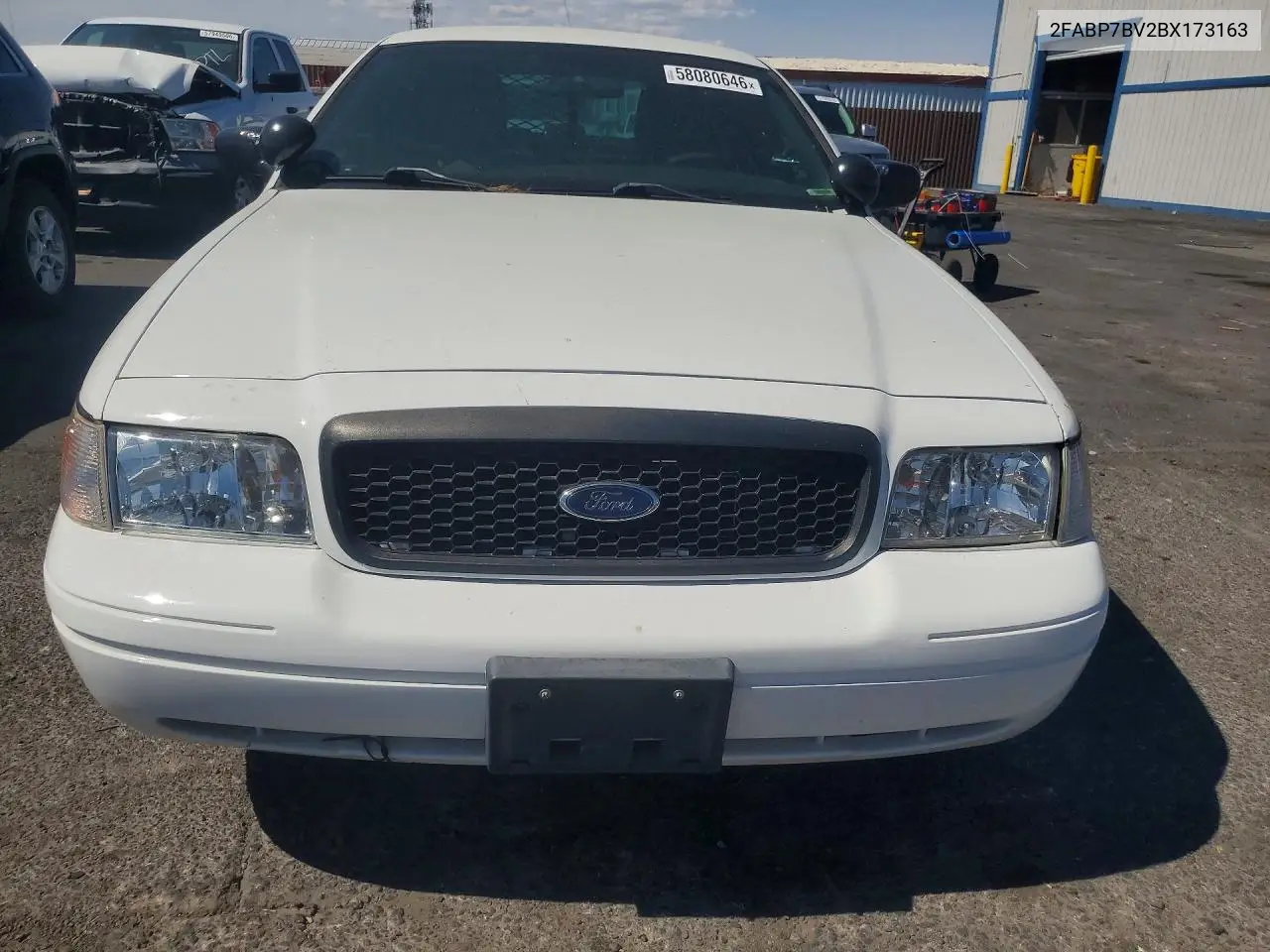 2011 Ford Crown Victoria Police Interceptor VIN: 2FABP7BV2BX173163 Lot: 58080646
