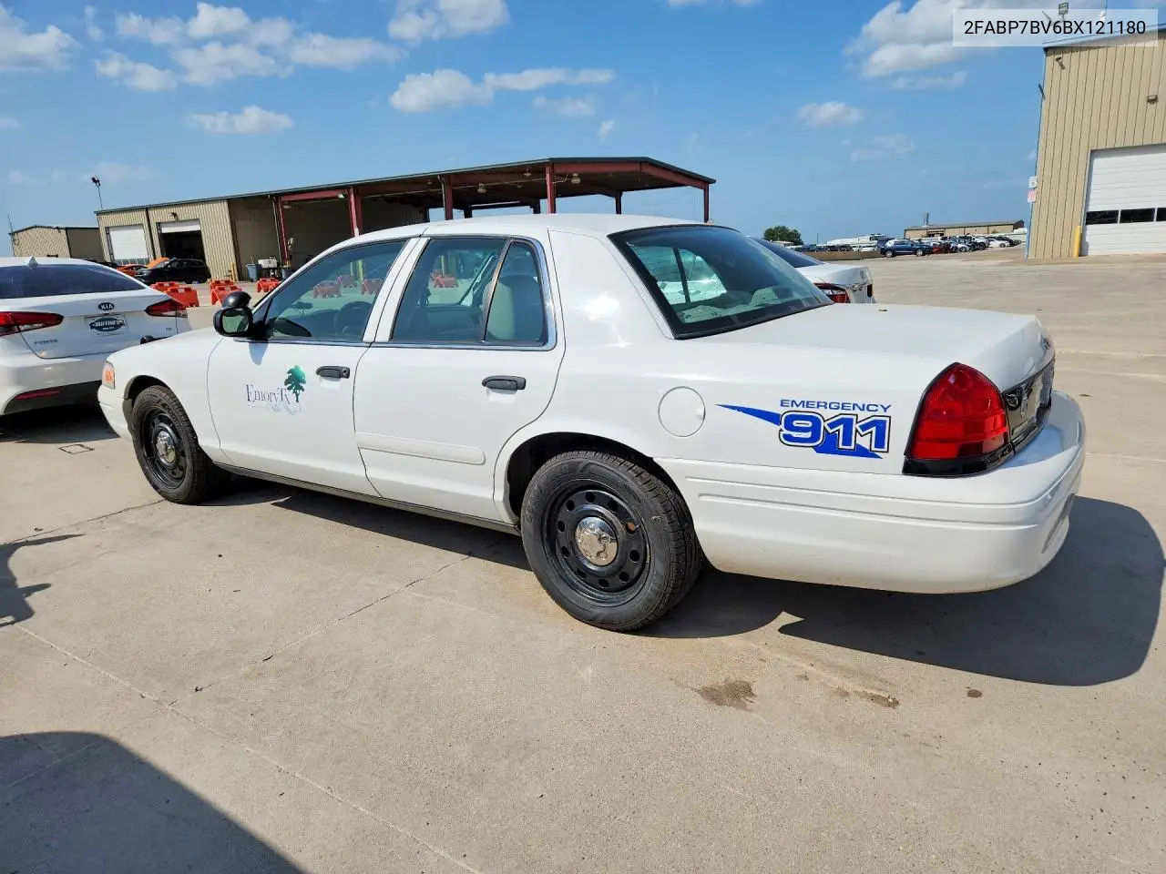 2011 Ford Crown Victoria Police Interceptor VIN: 2FABP7BV6BX121180 Lot: 58230746
