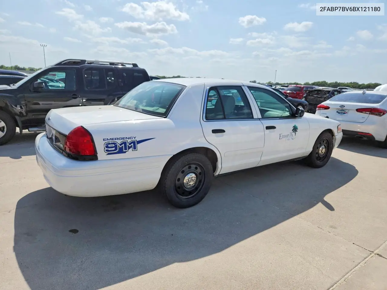2011 Ford Crown Victoria Police Interceptor VIN: 2FABP7BV6BX121180 Lot: 58230746
