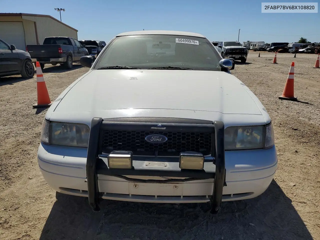 2011 Ford Crown Victoria Police Interceptor VIN: 2FABP7BV6BX108820 Lot: 60499976