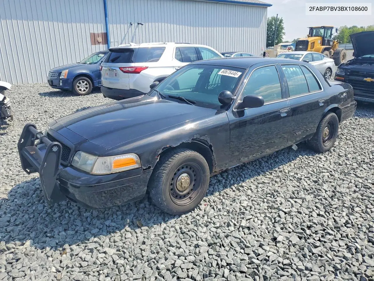 2011 Ford Crown Victoria Police Interceptor VIN: 2FABP7BV3BX108600 Lot: 60676446