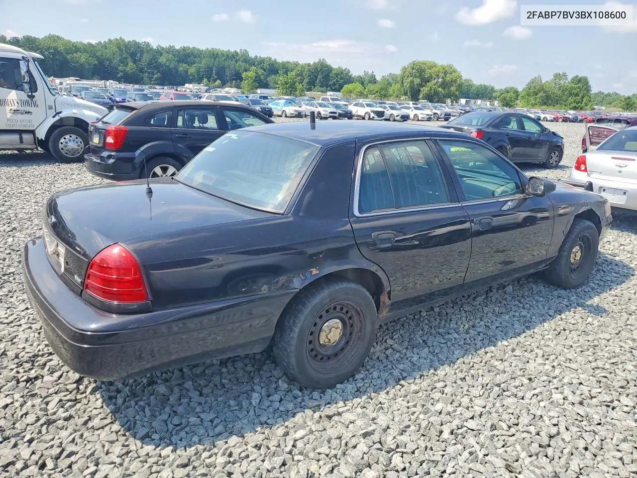 2011 Ford Crown Victoria Police Interceptor VIN: 2FABP7BV3BX108600 Lot: 60676446