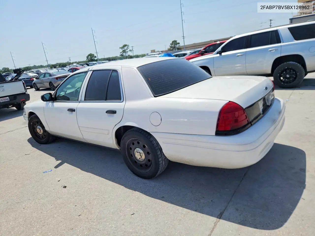2011 Ford Crown Victoria Police Interceptor VIN: 2FABP7BV5BX128962 Lot: 60755646
