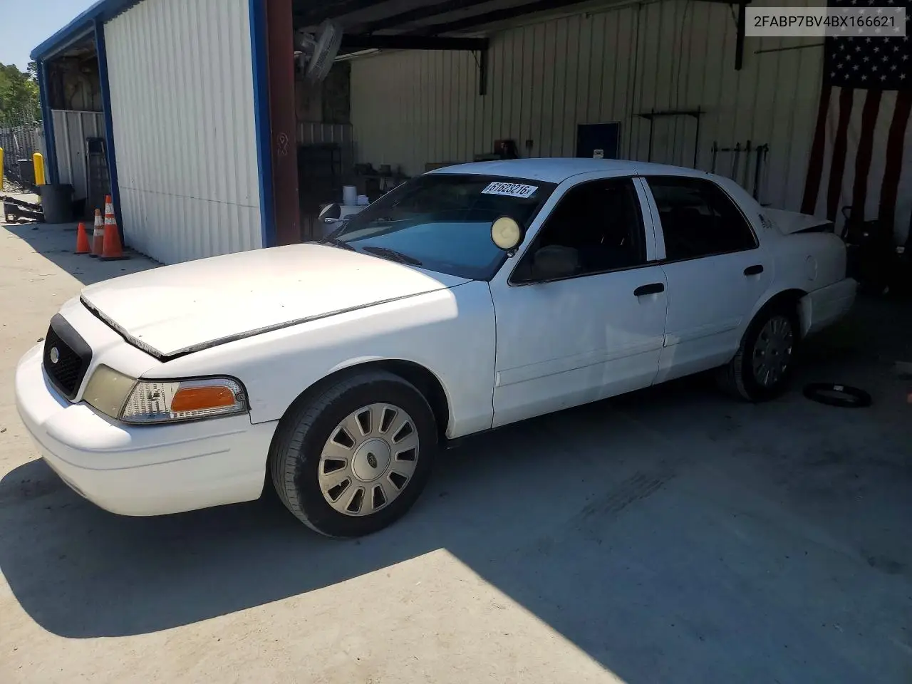 2011 Ford Crown Victoria Police Interceptor VIN: 2FABP7BV4BX166621 Lot: 61623216