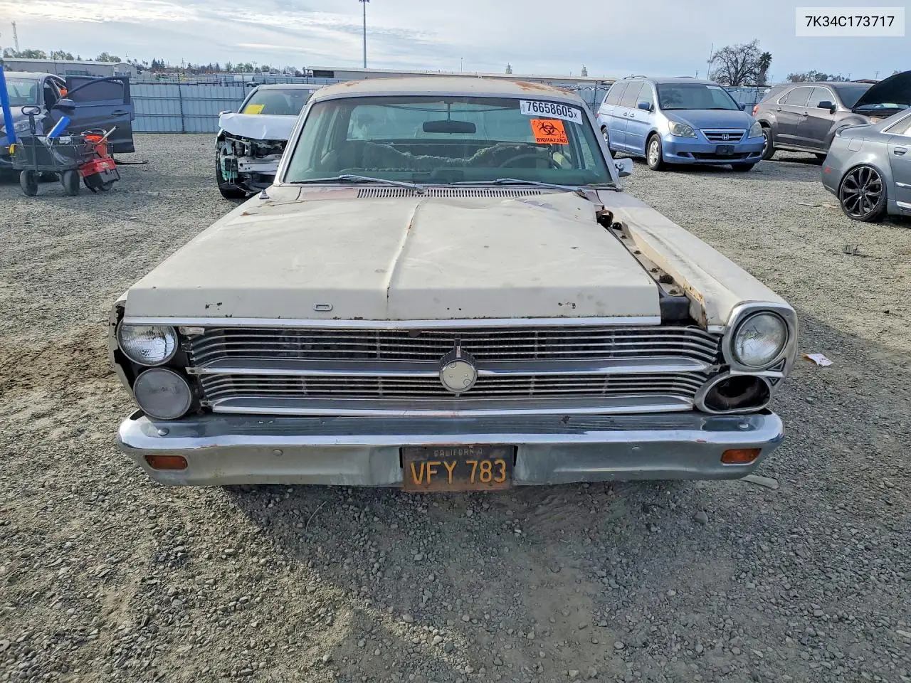 1968 Ford Custom VIN: 7K34C173717 Lot: 76658605