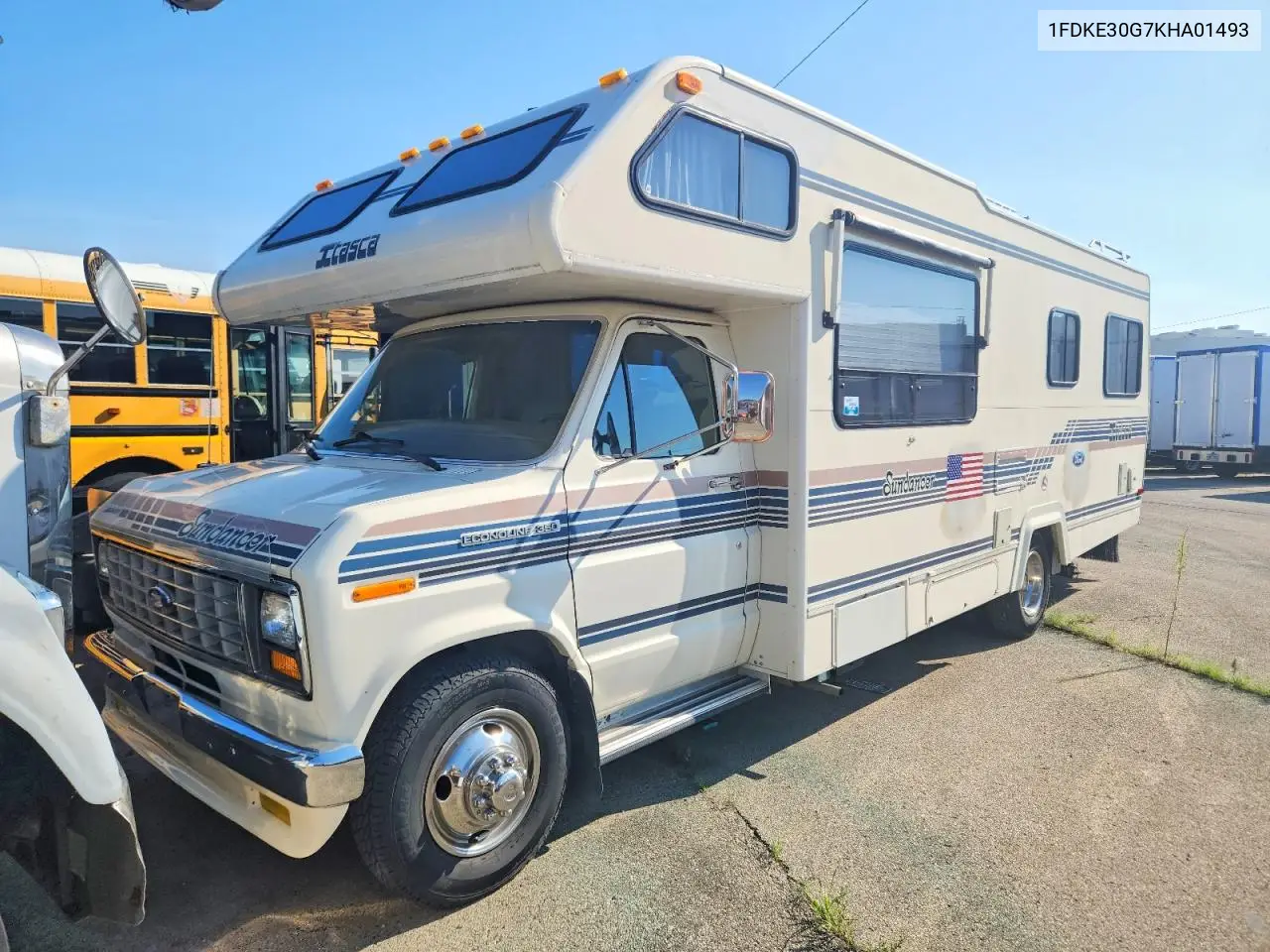 1989 Ford Itasca Rv VIN: 1FDKE30G7KHA01493 Lot: 59351956
