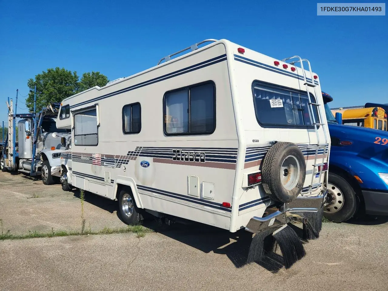 1989 Ford Itasca Rv VIN: 1FDKE30G7KHA01493 Lot: 59351956